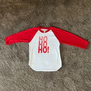 BOGO American Apparel Size 8 Raglan Holiday Tshirt